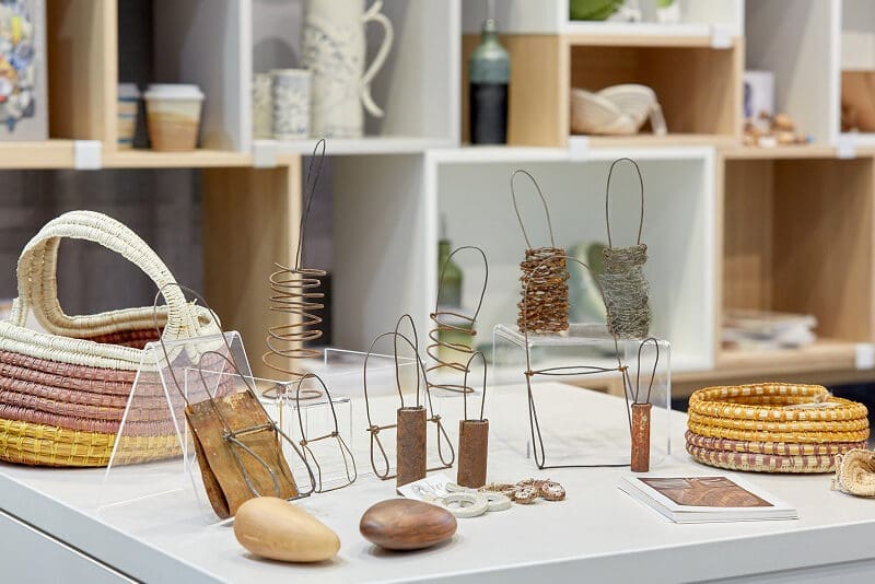 Store at Murray Art Museum Albury, showcasing local crafts